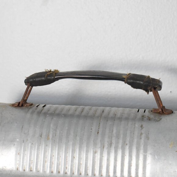 Vintage Antique 1950s Silver Dome Top Metal Miner Workmans Lunchbox Case - Picture 15 of 16